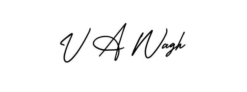 You can use this online signature creator to create a handwritten signature for the name V A Wagh. This is the best online autograph maker. V A Wagh signature style 3 images and pictures png