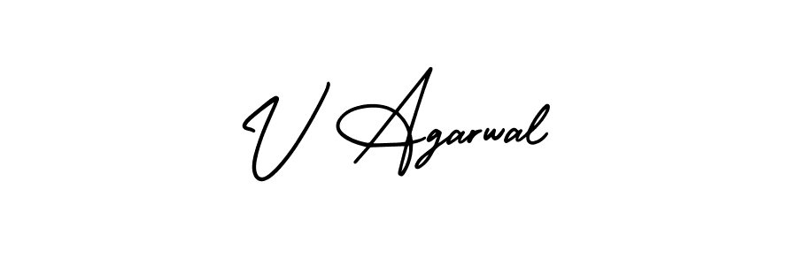 Also You can easily find your signature by using the search form. We will create V Agarwal name handwritten signature images for you free of cost using AmerikaSignatureDemo-Regular sign style. V Agarwal signature style 3 images and pictures png