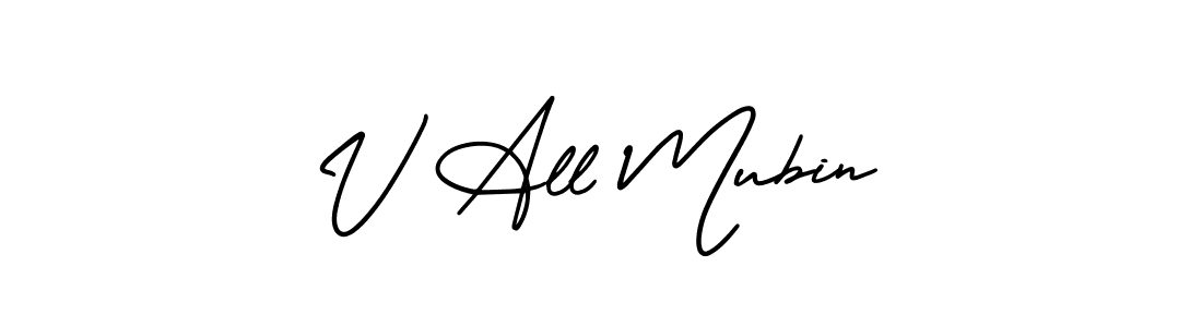 Best and Professional Signature Style for V All Mubin. AmerikaSignatureDemo-Regular Best Signature Style Collection. V All Mubin signature style 3 images and pictures png