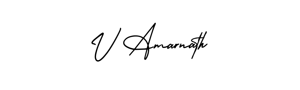 Make a beautiful signature design for name V Amarnath. Use this online signature maker to create a handwritten signature for free. V Amarnath signature style 3 images and pictures png