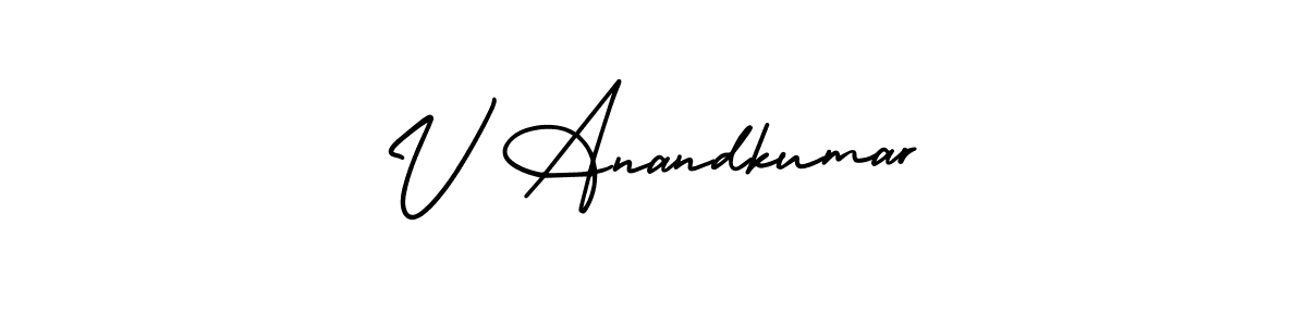 Check out images of Autograph of V Anandkumar name. Actor V Anandkumar Signature Style. AmerikaSignatureDemo-Regular is a professional sign style online. V Anandkumar signature style 3 images and pictures png