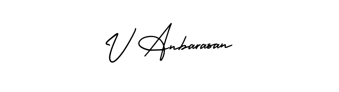 Make a beautiful signature design for name V Anbarasan. Use this online signature maker to create a handwritten signature for free. V Anbarasan signature style 3 images and pictures png