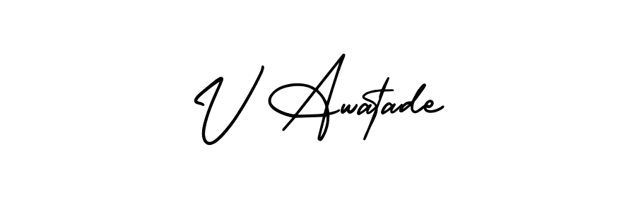 Make a beautiful signature design for name V Awatade. Use this online signature maker to create a handwritten signature for free. V Awatade signature style 3 images and pictures png