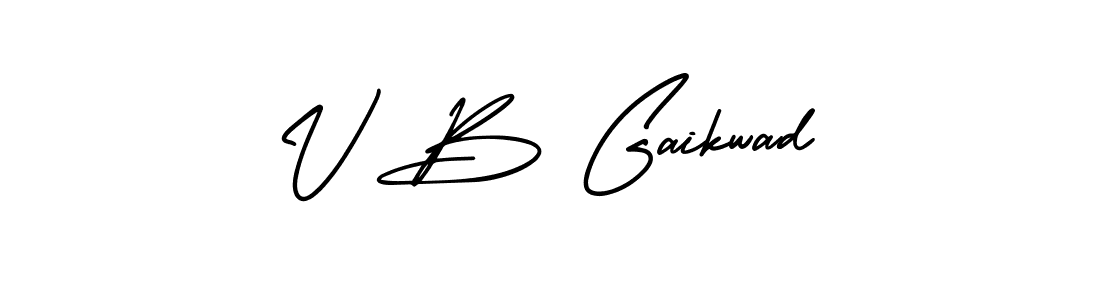 Also we have V B Gaikwad name is the best signature style. Create professional handwritten signature collection using AmerikaSignatureDemo-Regular autograph style. V B Gaikwad signature style 3 images and pictures png