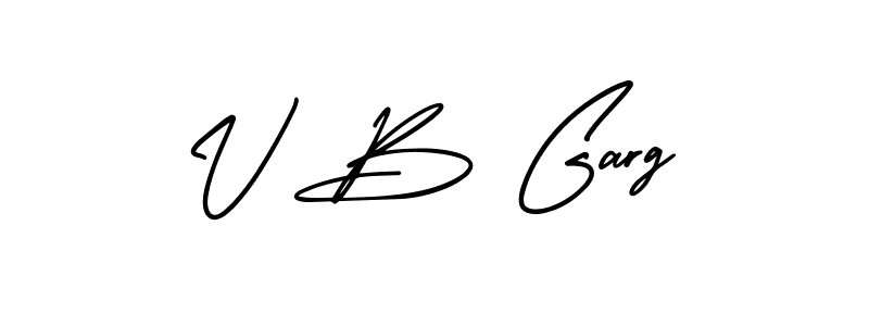 Similarly AmerikaSignatureDemo-Regular is the best handwritten signature design. Signature creator online .You can use it as an online autograph creator for name V B Garg. V B Garg signature style 3 images and pictures png