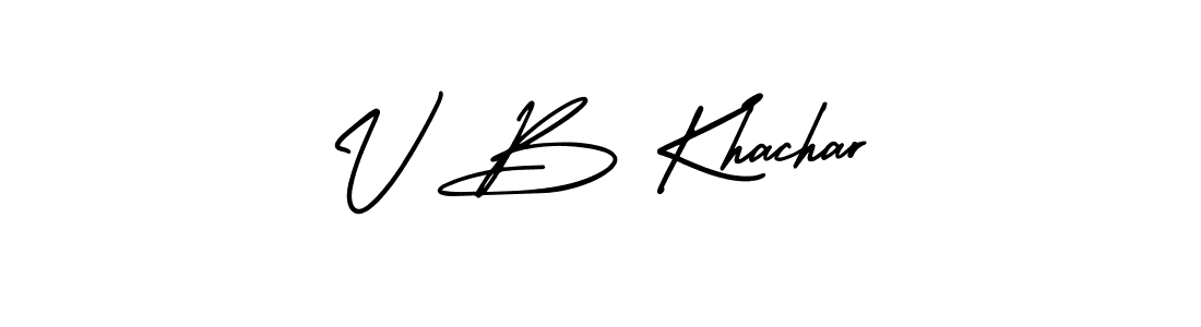 Once you've used our free online signature maker to create your best signature AmerikaSignatureDemo-Regular style, it's time to enjoy all of the benefits that V B Khachar name signing documents. V B Khachar signature style 3 images and pictures png