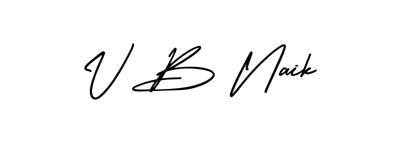 Make a beautiful signature design for name V B Naik. Use this online signature maker to create a handwritten signature for free. V B Naik signature style 3 images and pictures png