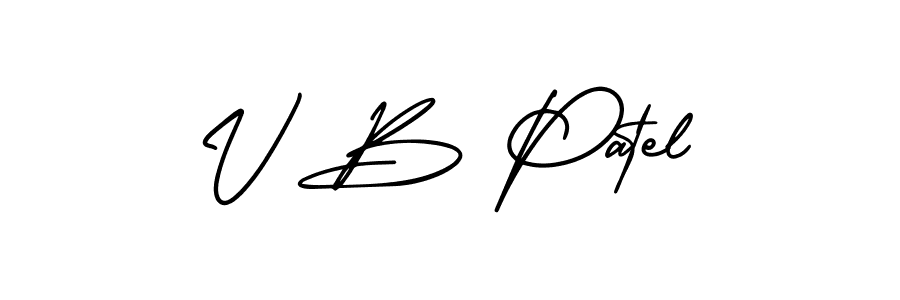 Also we have V B Patel name is the best signature style. Create professional handwritten signature collection using AmerikaSignatureDemo-Regular autograph style. V B Patel signature style 3 images and pictures png