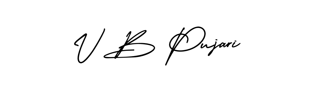 Best and Professional Signature Style for V B Pujari. AmerikaSignatureDemo-Regular Best Signature Style Collection. V B Pujari signature style 3 images and pictures png