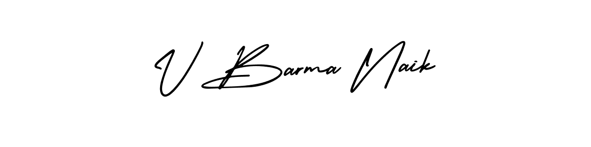 Create a beautiful signature design for name V Barma Naik. With this signature (AmerikaSignatureDemo-Regular) fonts, you can make a handwritten signature for free. V Barma Naik signature style 3 images and pictures png