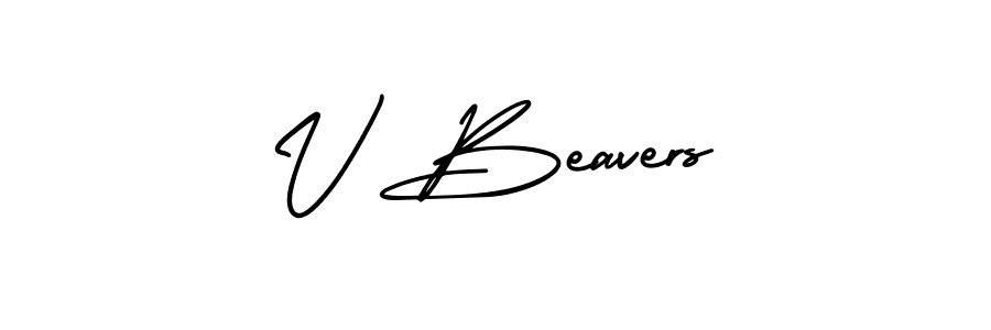 Make a beautiful signature design for name V Beavers. Use this online signature maker to create a handwritten signature for free. V Beavers signature style 3 images and pictures png