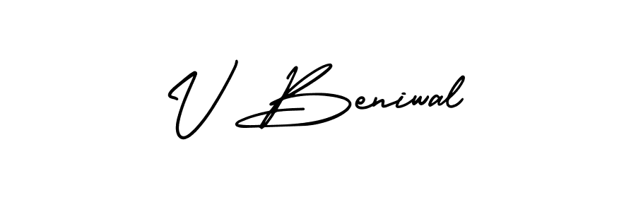 Check out images of Autograph of V Beniwal name. Actor V Beniwal Signature Style. AmerikaSignatureDemo-Regular is a professional sign style online. V Beniwal signature style 3 images and pictures png