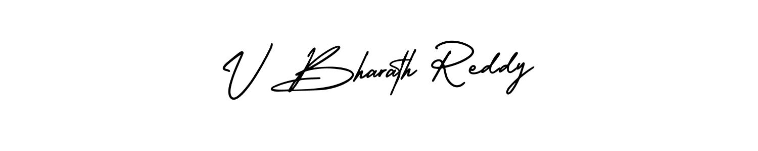 Make a beautiful signature design for name V Bharath Reddy. With this signature (AmerikaSignatureDemo-Regular) style, you can create a handwritten signature for free. V Bharath Reddy signature style 3 images and pictures png