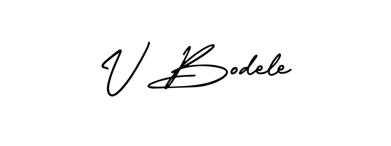 Also we have V Bodele name is the best signature style. Create professional handwritten signature collection using AmerikaSignatureDemo-Regular autograph style. V Bodele signature style 3 images and pictures png