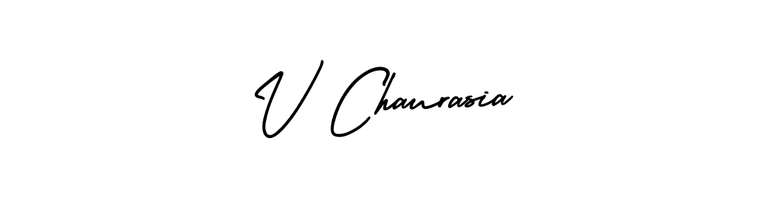 Also we have V Chaurasia name is the best signature style. Create professional handwritten signature collection using AmerikaSignatureDemo-Regular autograph style. V Chaurasia signature style 3 images and pictures png
