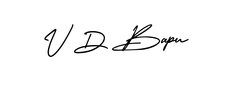 Design your own signature with our free online signature maker. With this signature software, you can create a handwritten (AmerikaSignatureDemo-Regular) signature for name V D Bapu. V D Bapu signature style 3 images and pictures png