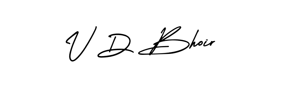 Best and Professional Signature Style for V D Bhoir. AmerikaSignatureDemo-Regular Best Signature Style Collection. V D Bhoir signature style 3 images and pictures png