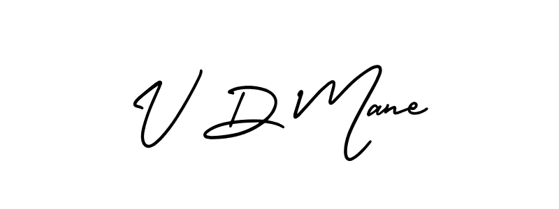 Use a signature maker to create a handwritten signature online. With this signature software, you can design (AmerikaSignatureDemo-Regular) your own signature for name V D Mane. V D Mane signature style 3 images and pictures png