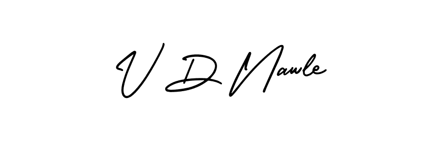 Here are the top 10 professional signature styles for the name V D Nawle. These are the best autograph styles you can use for your name. V D Nawle signature style 3 images and pictures png