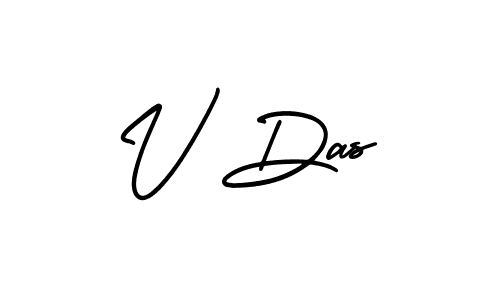 How to make V Das signature? AmerikaSignatureDemo-Regular is a professional autograph style. Create handwritten signature for V Das name. V Das signature style 3 images and pictures png