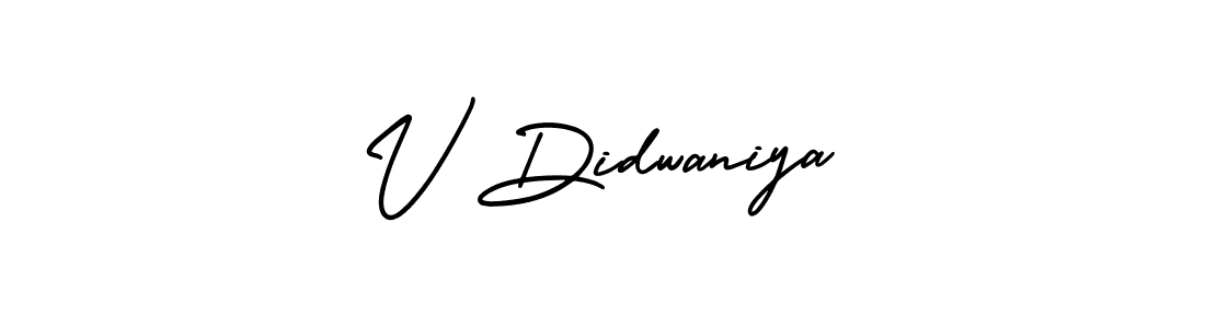 Check out images of Autograph of V Didwaniya name. Actor V Didwaniya Signature Style. AmerikaSignatureDemo-Regular is a professional sign style online. V Didwaniya signature style 3 images and pictures png