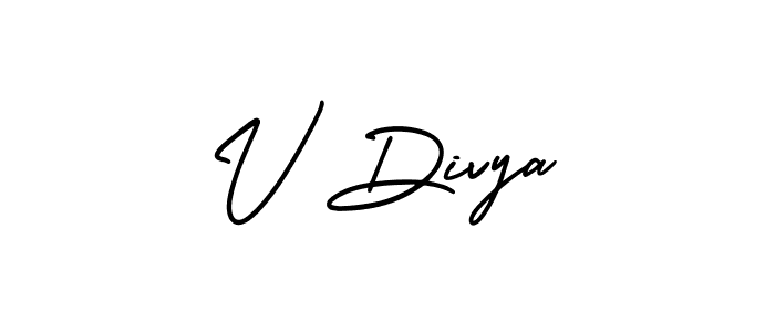 if you are searching for the best signature style for your name V Divya. so please give up your signature search. here we have designed multiple signature styles  using AmerikaSignatureDemo-Regular. V Divya signature style 3 images and pictures png