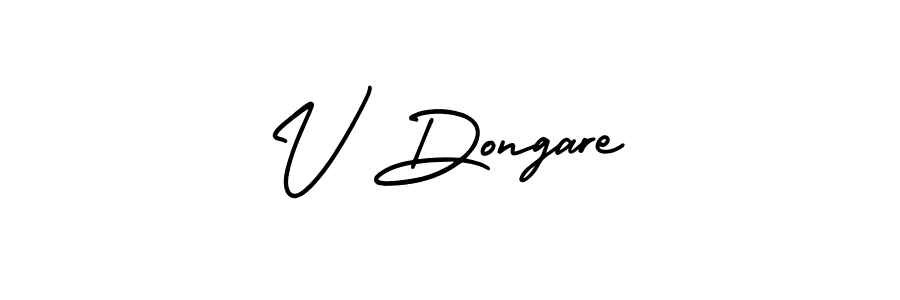 How to make V Dongare signature? AmerikaSignatureDemo-Regular is a professional autograph style. Create handwritten signature for V Dongare name. V Dongare signature style 3 images and pictures png