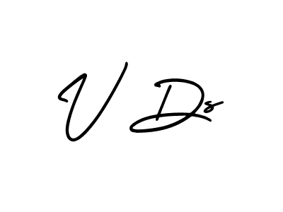 AmerikaSignatureDemo-Regular is a professional signature style that is perfect for those who want to add a touch of class to their signature. It is also a great choice for those who want to make their signature more unique. Get V Ds name to fancy signature for free. V Ds signature style 3 images and pictures png