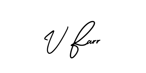 Best and Professional Signature Style for V Farr. AmerikaSignatureDemo-Regular Best Signature Style Collection. V Farr signature style 3 images and pictures png