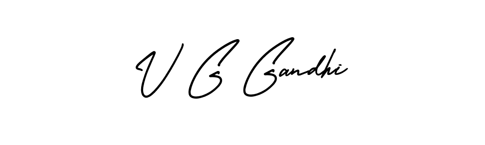 AmerikaSignatureDemo-Regular is a professional signature style that is perfect for those who want to add a touch of class to their signature. It is also a great choice for those who want to make their signature more unique. Get V G Gandhi name to fancy signature for free. V G Gandhi signature style 3 images and pictures png