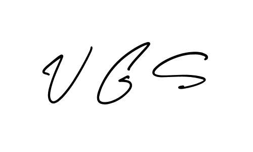 Design your own signature with our free online signature maker. With this signature software, you can create a handwritten (AmerikaSignatureDemo-Regular) signature for name V G S. V G S signature style 3 images and pictures png