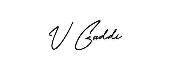 Make a beautiful signature design for name V Gaddi. Use this online signature maker to create a handwritten signature for free. V Gaddi signature style 3 images and pictures png