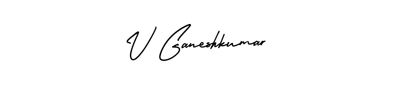 Make a short V Ganeshkumar signature style. Manage your documents anywhere anytime using AmerikaSignatureDemo-Regular. Create and add eSignatures, submit forms, share and send files easily. V Ganeshkumar signature style 3 images and pictures png