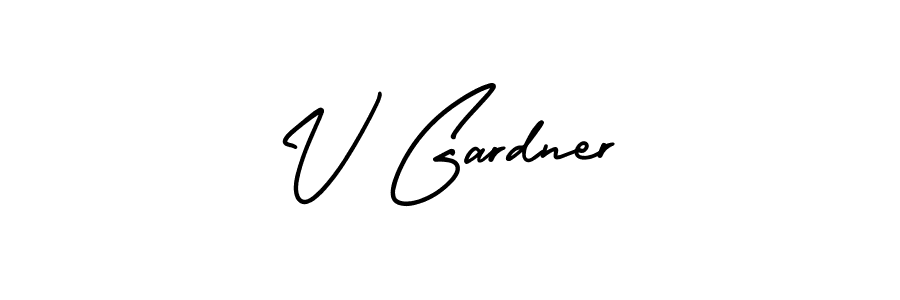 if you are searching for the best signature style for your name V Gardner. so please give up your signature search. here we have designed multiple signature styles  using AmerikaSignatureDemo-Regular. V Gardner signature style 3 images and pictures png