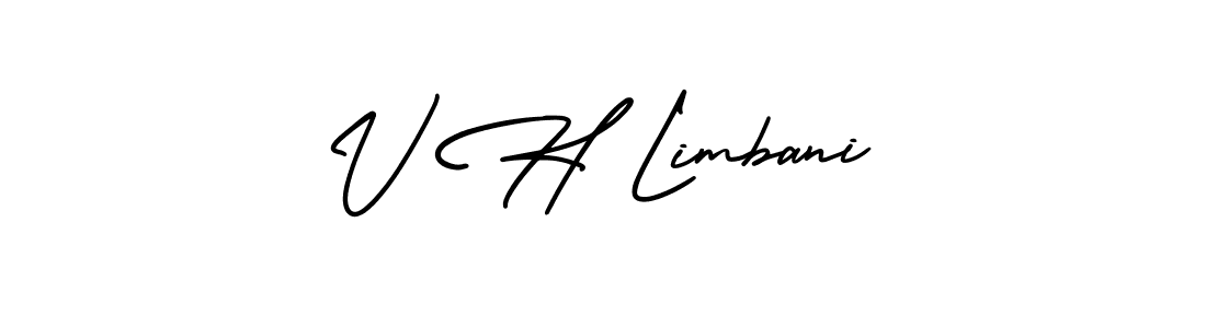 Here are the top 10 professional signature styles for the name V H Limbani. These are the best autograph styles you can use for your name. V H Limbani signature style 3 images and pictures png