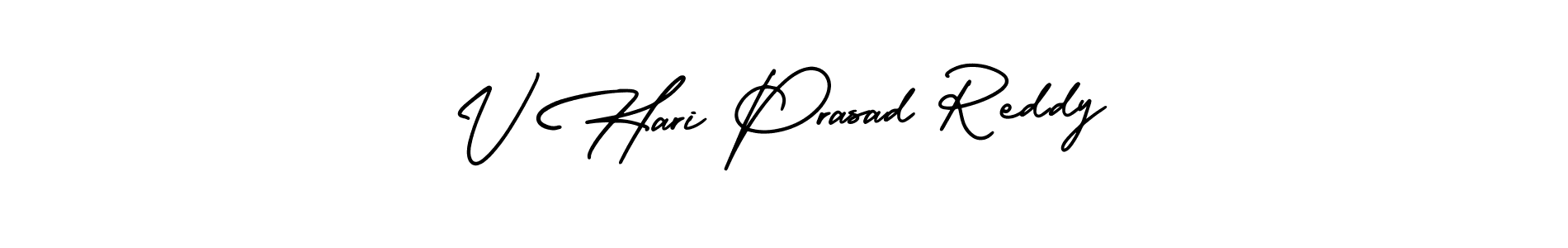 Make a short V Hari Prasad Reddy signature style. Manage your documents anywhere anytime using AmerikaSignatureDemo-Regular. Create and add eSignatures, submit forms, share and send files easily. V Hari Prasad Reddy signature style 3 images and pictures png