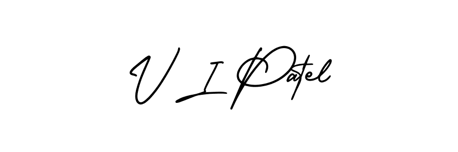 Make a beautiful signature design for name V I Patel. Use this online signature maker to create a handwritten signature for free. V I Patel signature style 3 images and pictures png