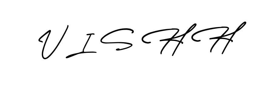 V I S H H stylish signature style. Best Handwritten Sign (AmerikaSignatureDemo-Regular) for my name. Handwritten Signature Collection Ideas for my name V I S H H. V I S H H signature style 3 images and pictures png