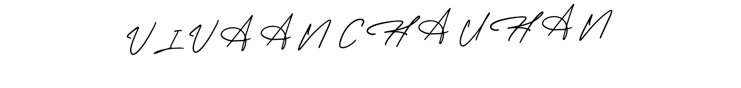 Similarly AmerikaSignatureDemo-Regular is the best handwritten signature design. Signature creator online .You can use it as an online autograph creator for name V I V A A N C H A U H A N. V I V A A N C H A U H A N signature style 3 images and pictures png