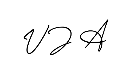 This is the best signature style for the V J A name. Also you like these signature font (AmerikaSignatureDemo-Regular). Mix name signature. V J A signature style 3 images and pictures png