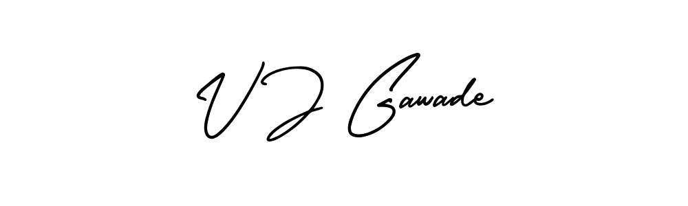 Also You can easily find your signature by using the search form. We will create V J Gawade name handwritten signature images for you free of cost using AmerikaSignatureDemo-Regular sign style. V J Gawade signature style 3 images and pictures png
