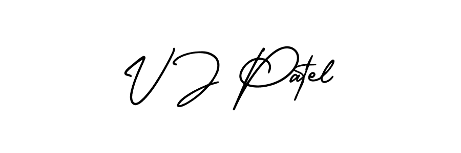 if you are searching for the best signature style for your name V J Patel. so please give up your signature search. here we have designed multiple signature styles  using AmerikaSignatureDemo-Regular. V J Patel signature style 3 images and pictures png