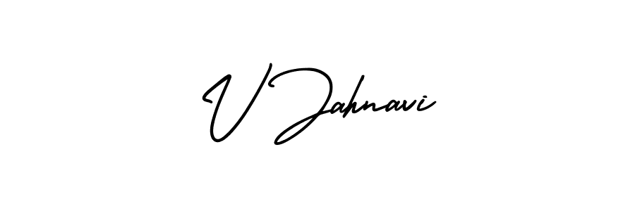 How to make V Jahnavi signature? AmerikaSignatureDemo-Regular is a professional autograph style. Create handwritten signature for V Jahnavi name. V Jahnavi signature style 3 images and pictures png