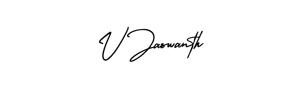 This is the best signature style for the V Jaswanth name. Also you like these signature font (AmerikaSignatureDemo-Regular). Mix name signature. V Jaswanth signature style 3 images and pictures png