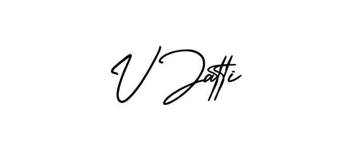 Once you've used our free online signature maker to create your best signature AmerikaSignatureDemo-Regular style, it's time to enjoy all of the benefits that V Jatti name signing documents. V Jatti signature style 3 images and pictures png