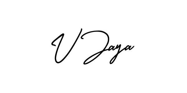 AmerikaSignatureDemo-Regular is a professional signature style that is perfect for those who want to add a touch of class to their signature. It is also a great choice for those who want to make their signature more unique. Get V Jaya name to fancy signature for free. V Jaya signature style 3 images and pictures png
