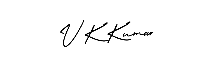 Similarly AmerikaSignatureDemo-Regular is the best handwritten signature design. Signature creator online .You can use it as an online autograph creator for name V K Kumar. V K Kumar signature style 3 images and pictures png