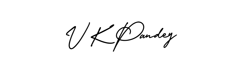 How to make V K Pandey signature? AmerikaSignatureDemo-Regular is a professional autograph style. Create handwritten signature for V K Pandey name. V K Pandey signature style 3 images and pictures png