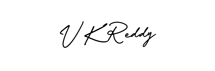 Also You can easily find your signature by using the search form. We will create V K Reddy name handwritten signature images for you free of cost using AmerikaSignatureDemo-Regular sign style. V K Reddy signature style 3 images and pictures png