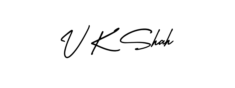 Also we have V K Shah name is the best signature style. Create professional handwritten signature collection using AmerikaSignatureDemo-Regular autograph style. V K Shah signature style 3 images and pictures png